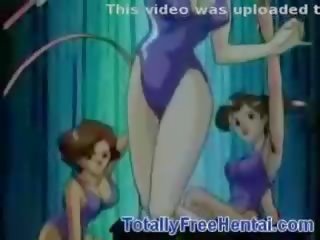 Сексуальна аніме дівчинки з великий цицьки трахкав по крани і щупальця